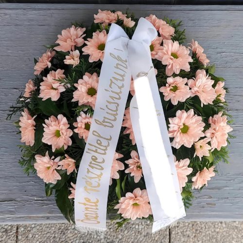Görögkoszorú-Margaréta krizantémmal- Barack – GM20264